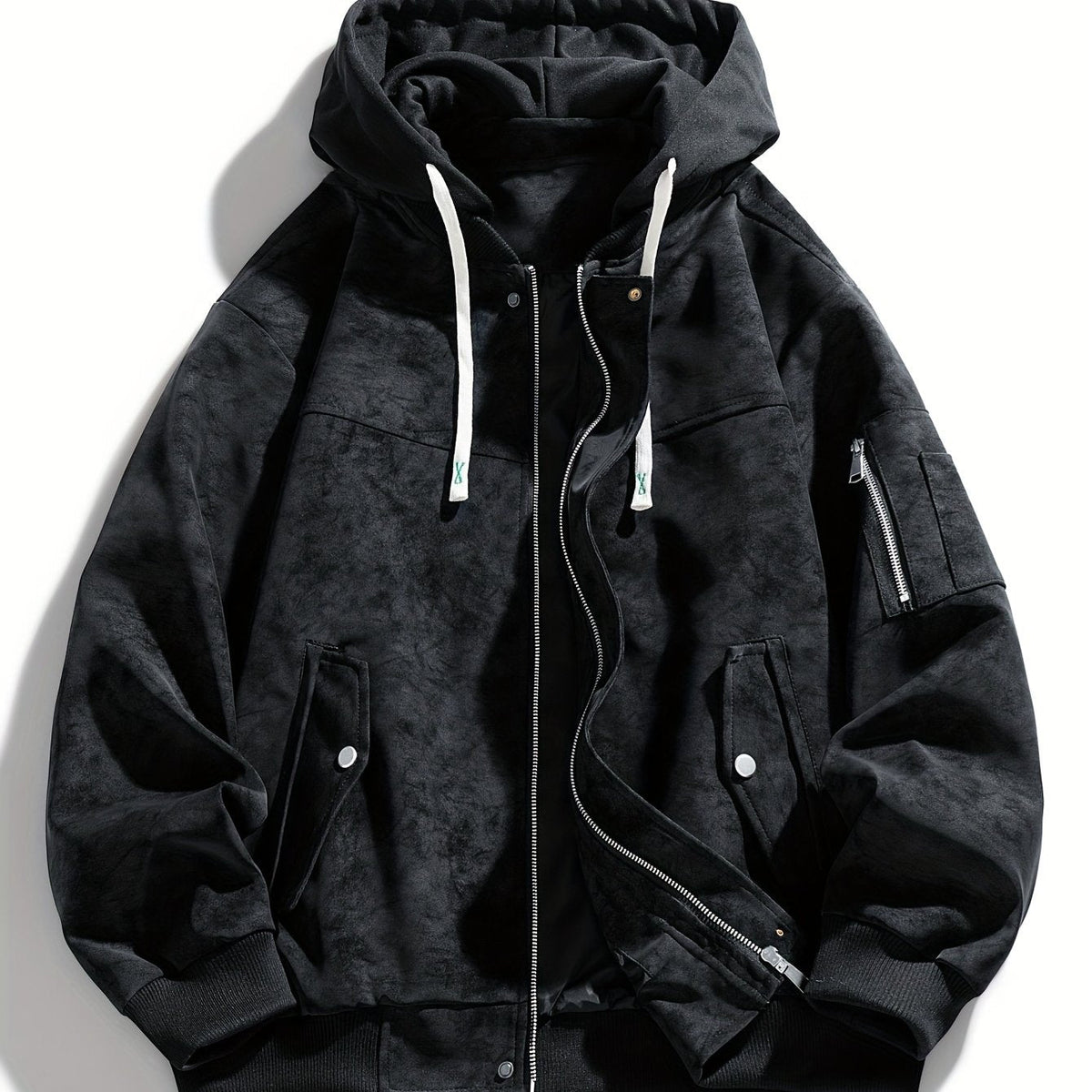 Sporty Hooded Zip Jacket