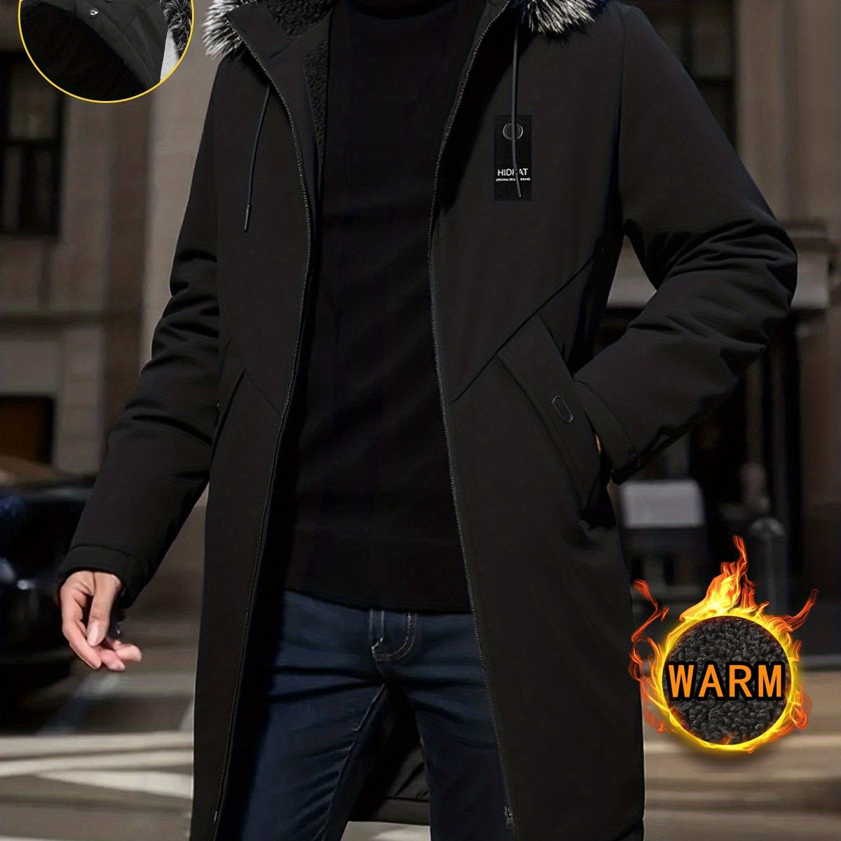 Warm Lined Hooded Parka