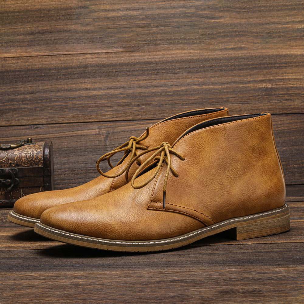 Men's Classic Leather Lace-Up Boots