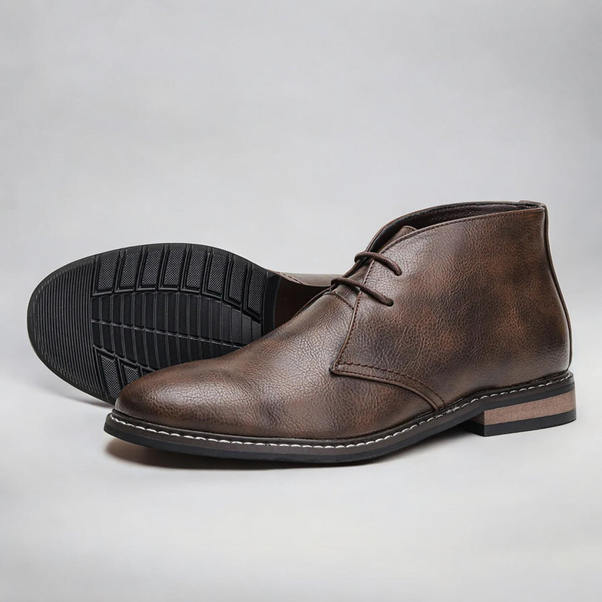 Men's casual boots shown from a three-quarter angle