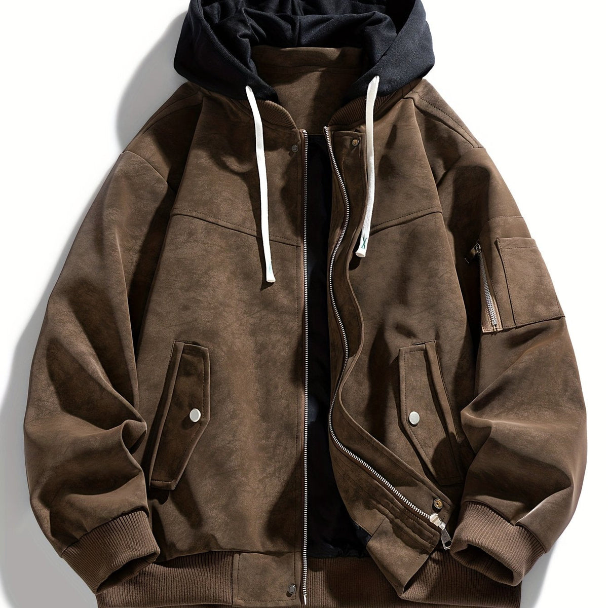 Sporty Hooded Zip Jacket