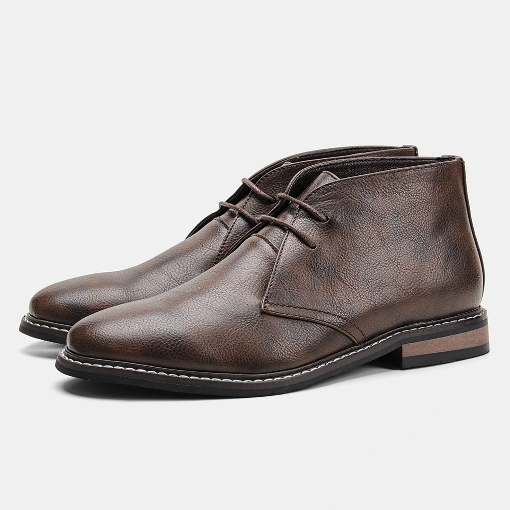 Men's Classic Leather Lace-Up Boots