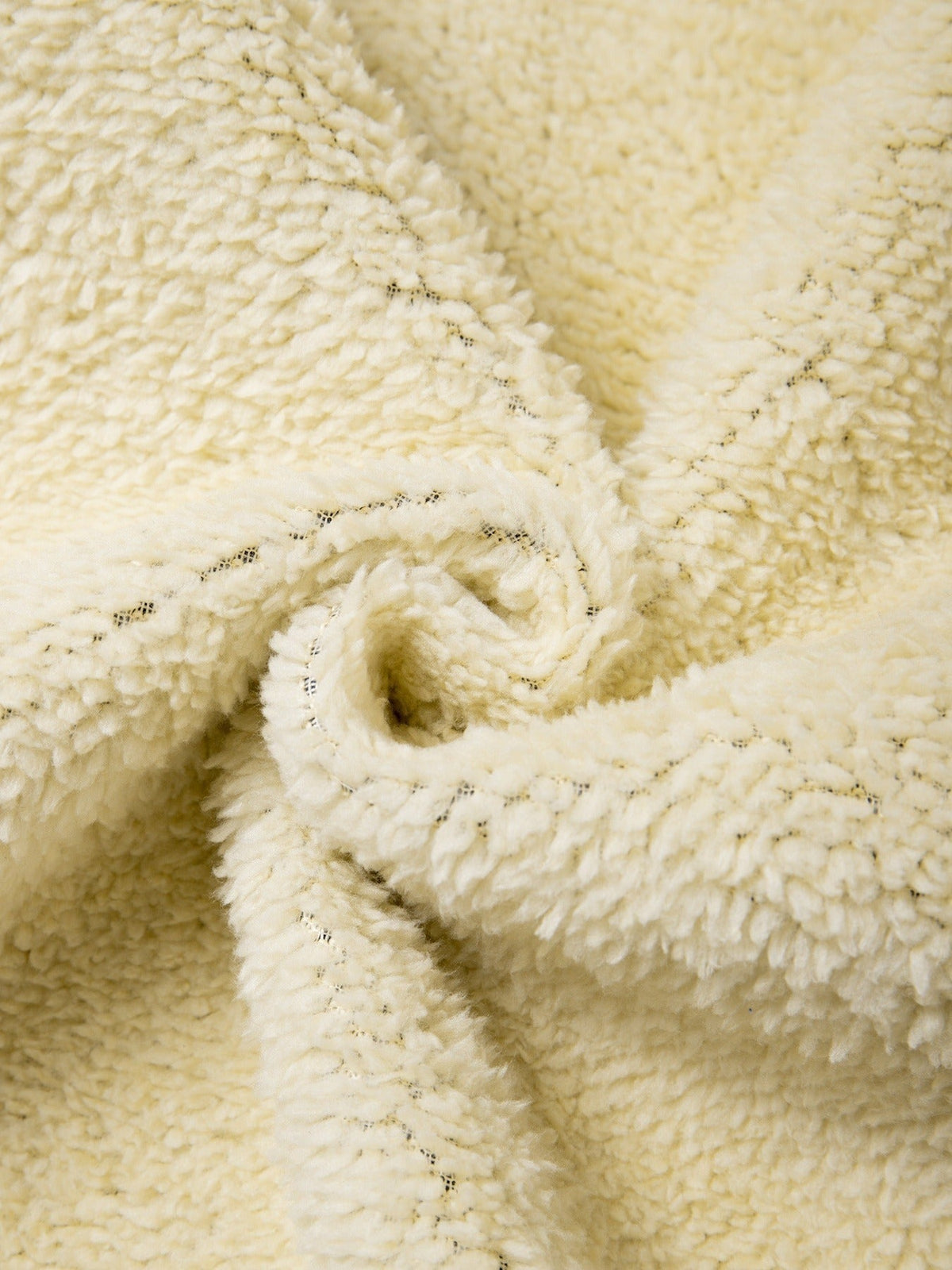 Full-length view of a relaxed-fit hooded winter coat