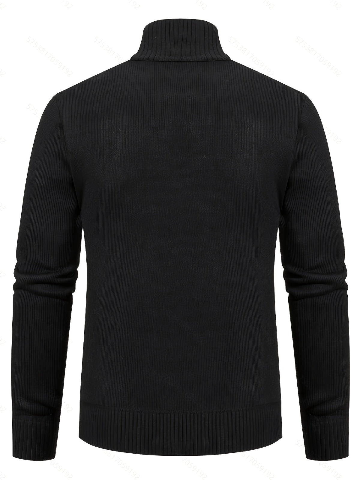 Close-up view of the textured knit pattern on a men's cardigan