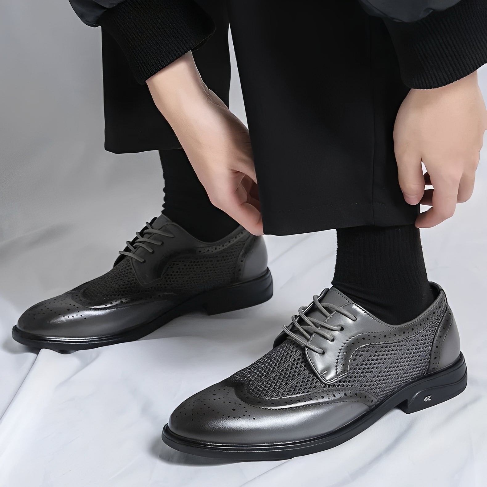Men's Leather Formal Oxford Shoes Classic Design