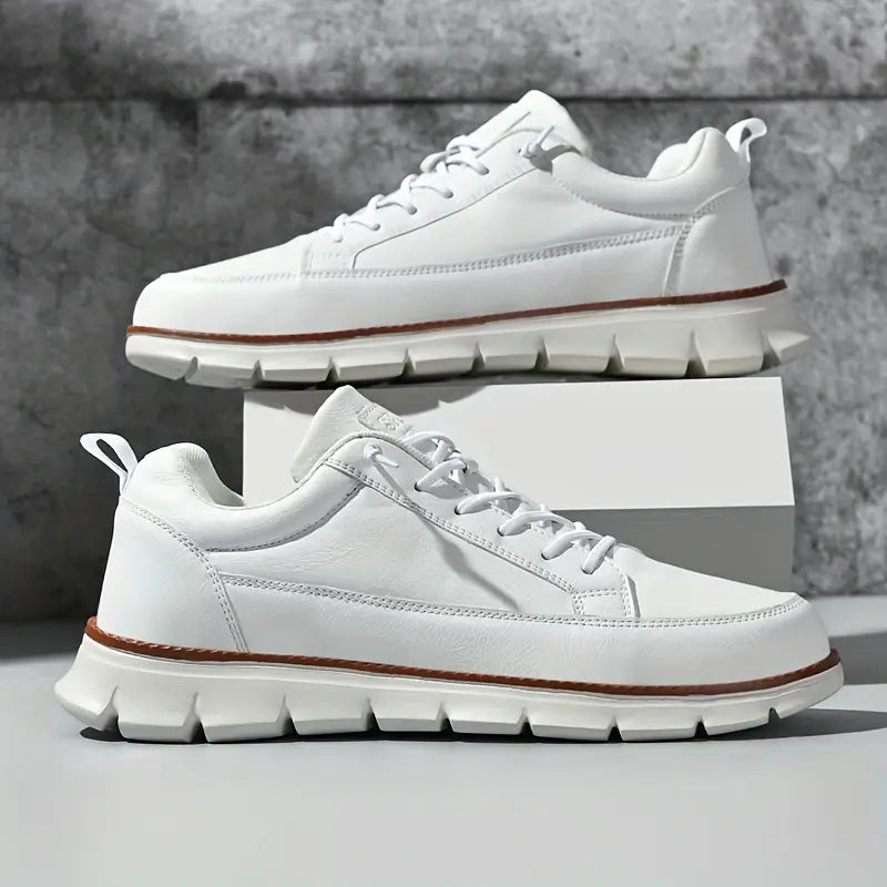 Top view of men's minimalist sneakers