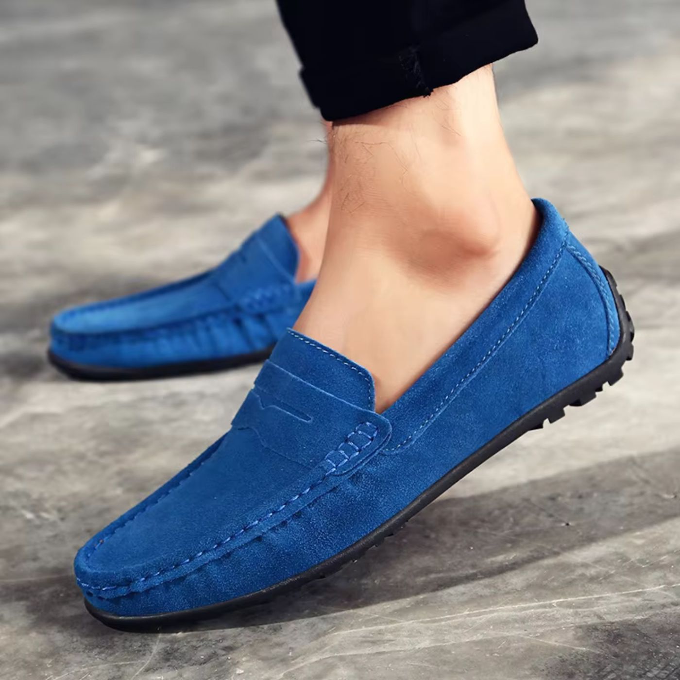Men's Leather Slip-On Loafers