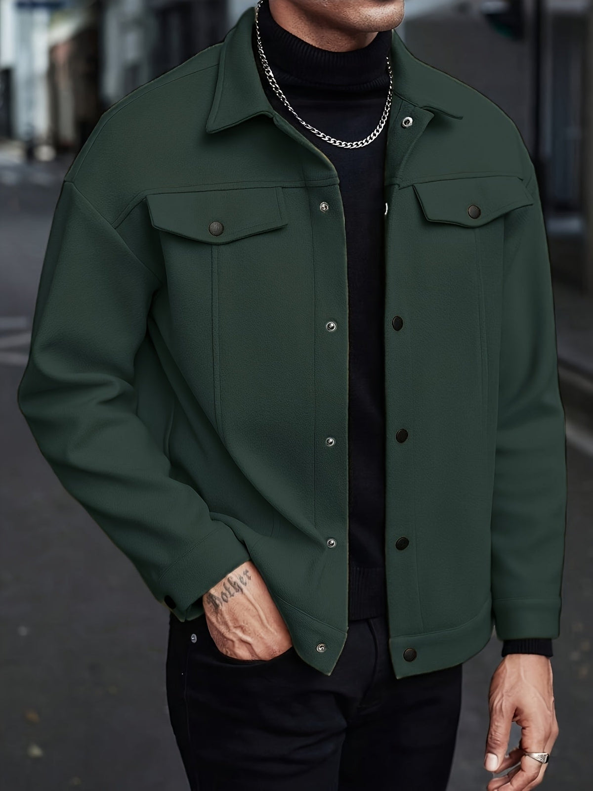 Men's jacket shown as a versatile seasonal outer layer