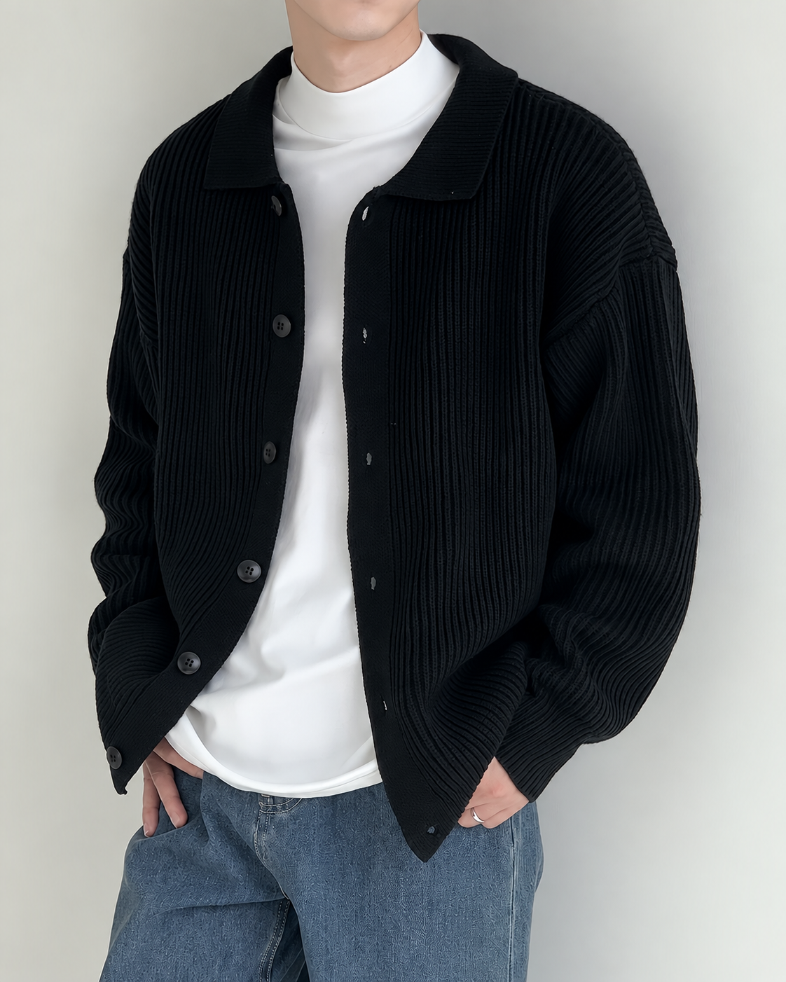 Women's cardigan styled as an easy everyday layer