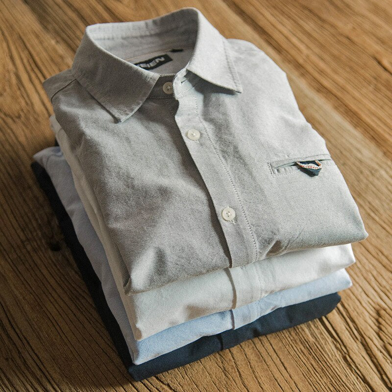 Vinthentic Men's Business Casual Button-up Shirt