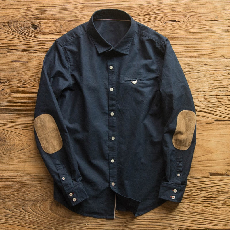 Vinthentic Men's Business Casual Button-up Shirt