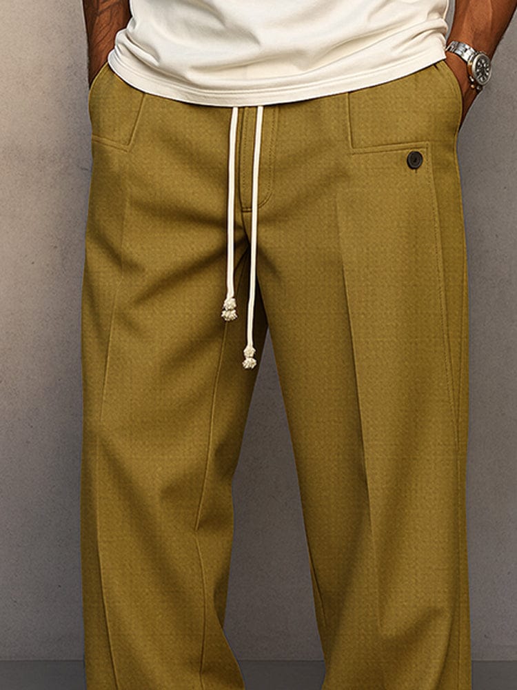 Comfortable men's trousers with a relaxed straight-leg silhouette