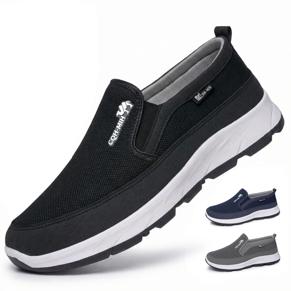 Men's Padded Slip-On Sneakers With EVA Platform Sole