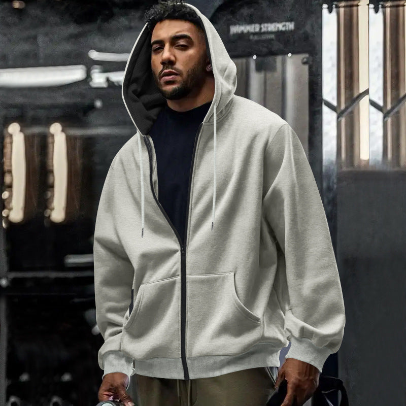 Men's Oversized Full Zip Hoodie