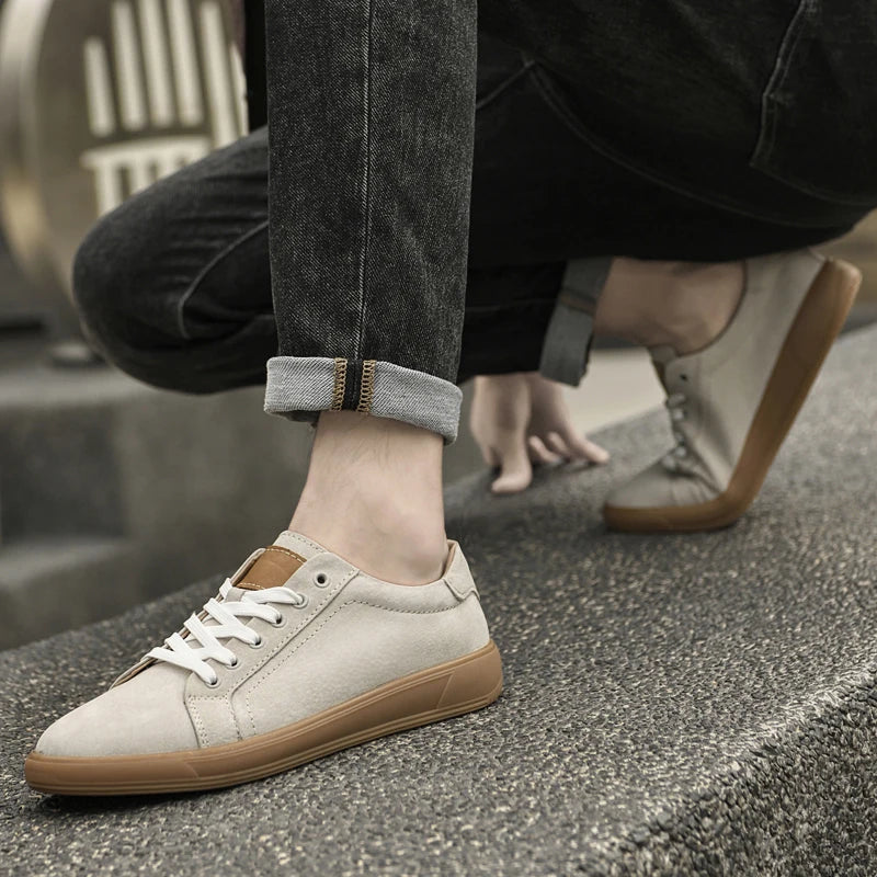 Girolamo Ventresi Men’s Suede Leather Casual Sneakers