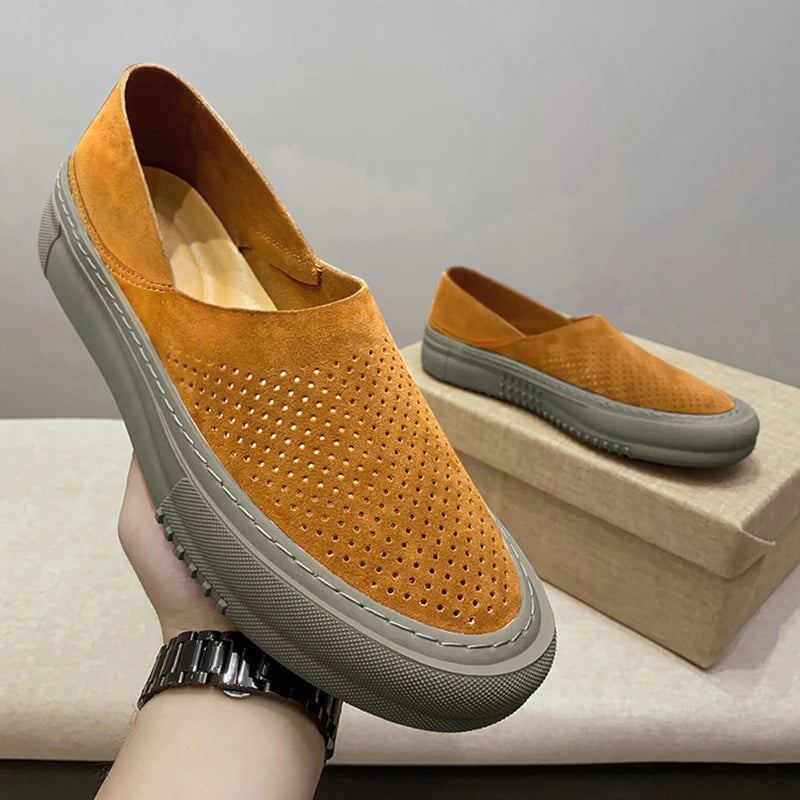 Rinaldo Vassallo Slip-On Leather Loafers