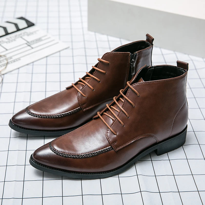 Flavio Martini Leather Ankle Boots