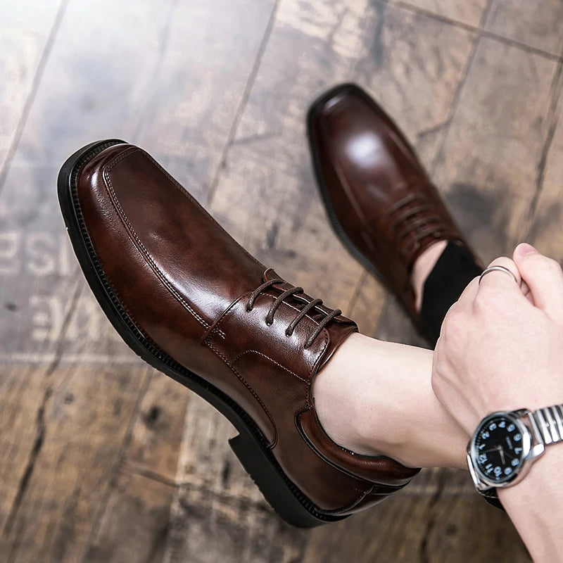 Franco Bertolli Leather Derby Shoes