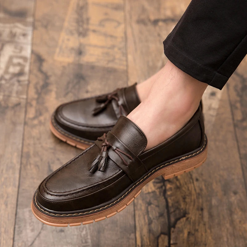 Dorian Cassavetti Men’s Casual Tassel Loafers