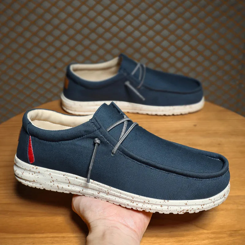 Lelio Castagnoli Men's Casual Canvas Loafers