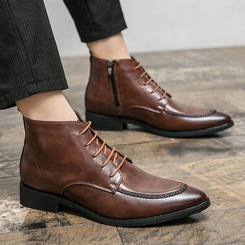 Flavio Martini Leather Ankle Boots