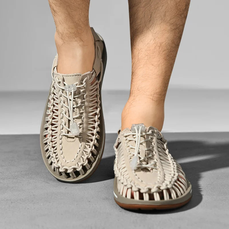 Tommaso Reggiani Roman Style Men’s Leather Sandals