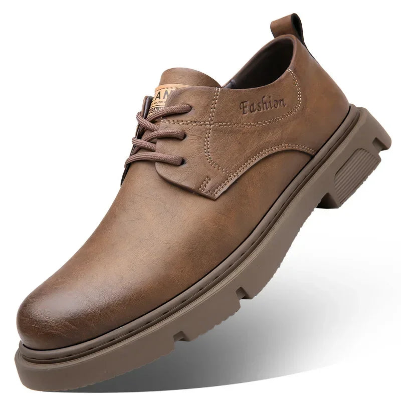 Maurice Gattuso Casual Low-Top Leather Ankle Boots