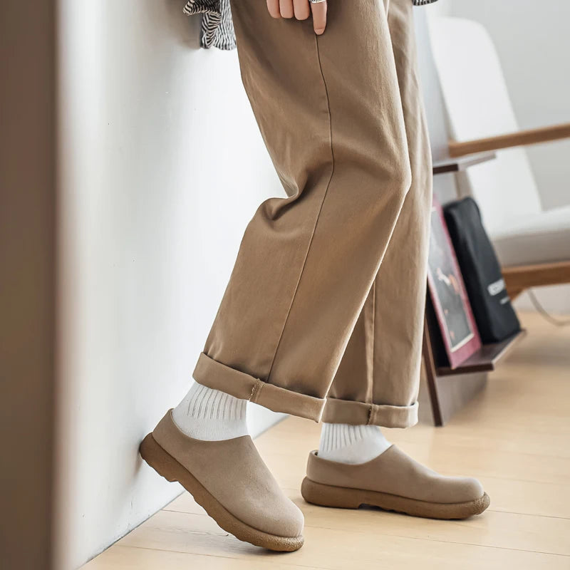 Lucien Bellucci Men’s Suede Mule Loafers