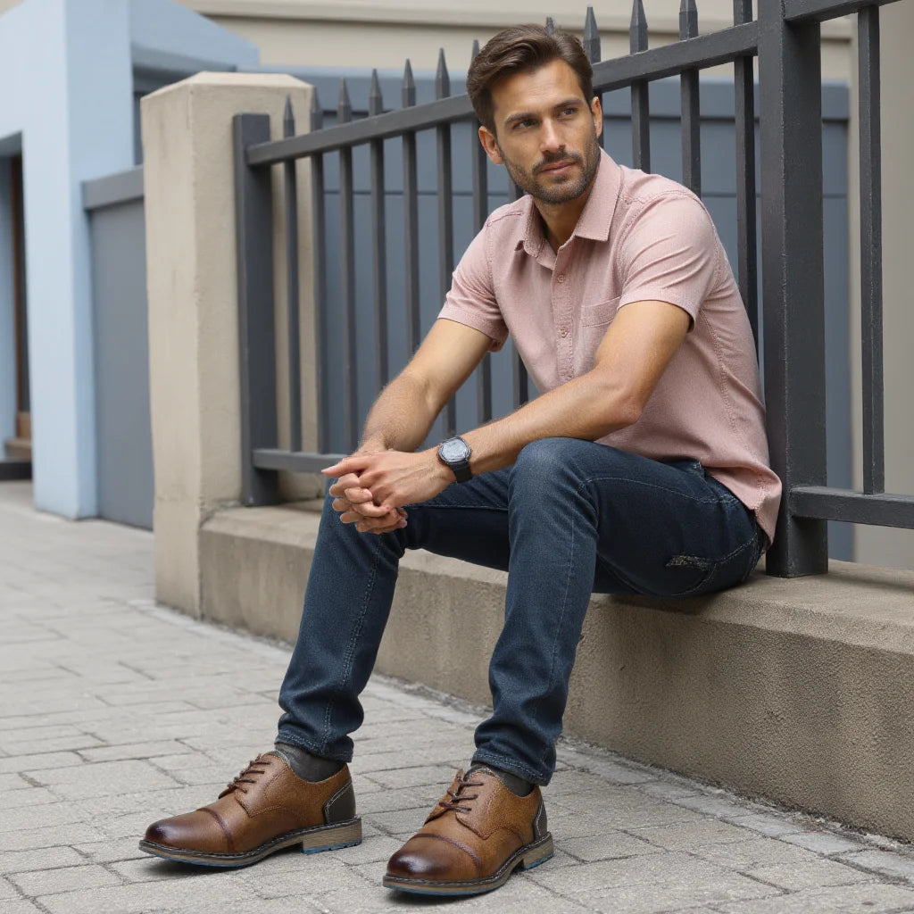 Clément Travaglini Leather Derby Dress Shoes