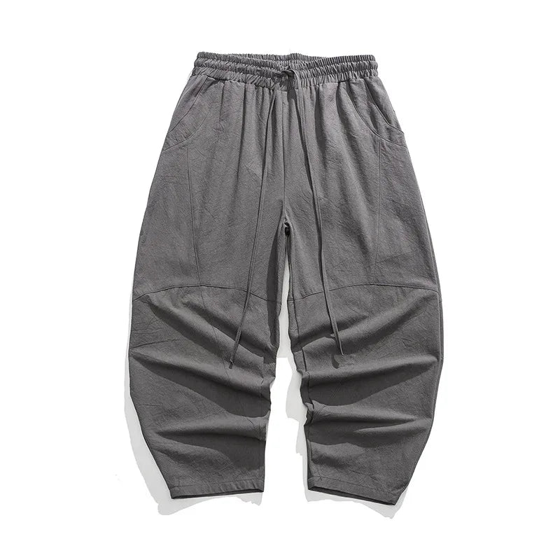 Alex Marin Men’s Loose Linen Harem Pants