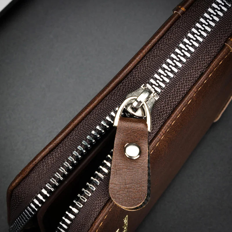 Vinthentic Vintage Leather Zip Wallet