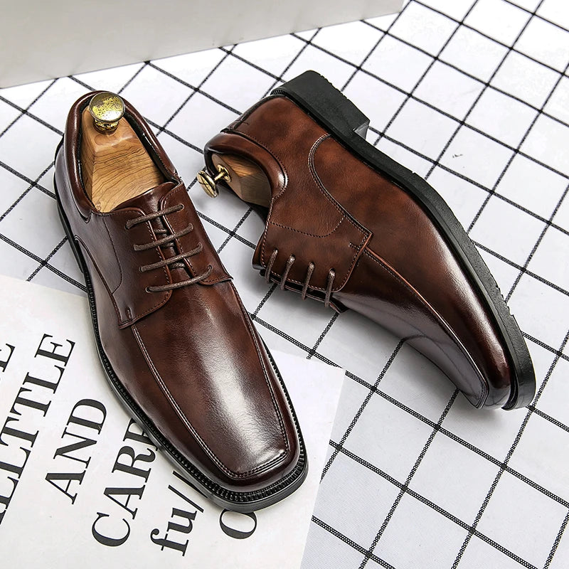 Franco Bertolli Leather Derby Shoes