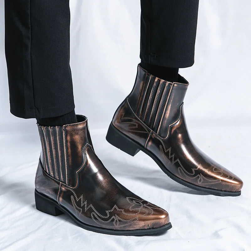 Massimo Trentini Chelsea Leather Boots