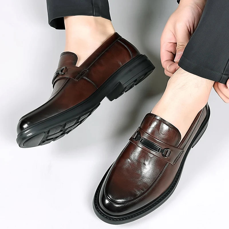 Giacomo Ferretti Orthopedic Leather Classic Bit Loafers