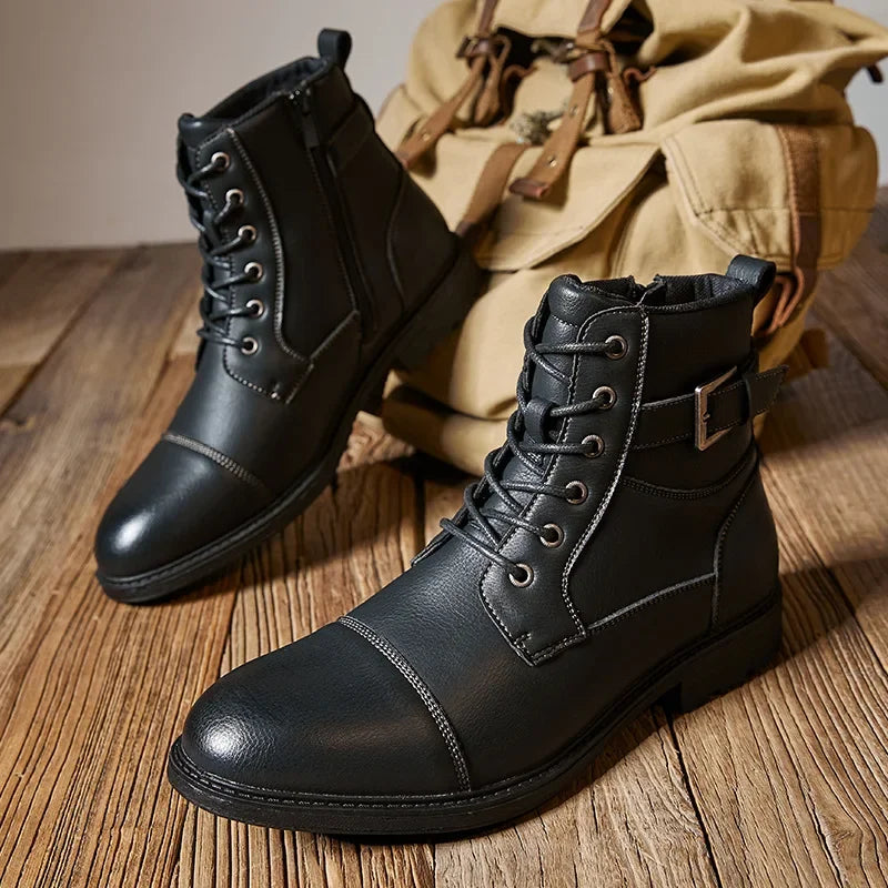 Victor Aldridge Leather Lace-up Boots
