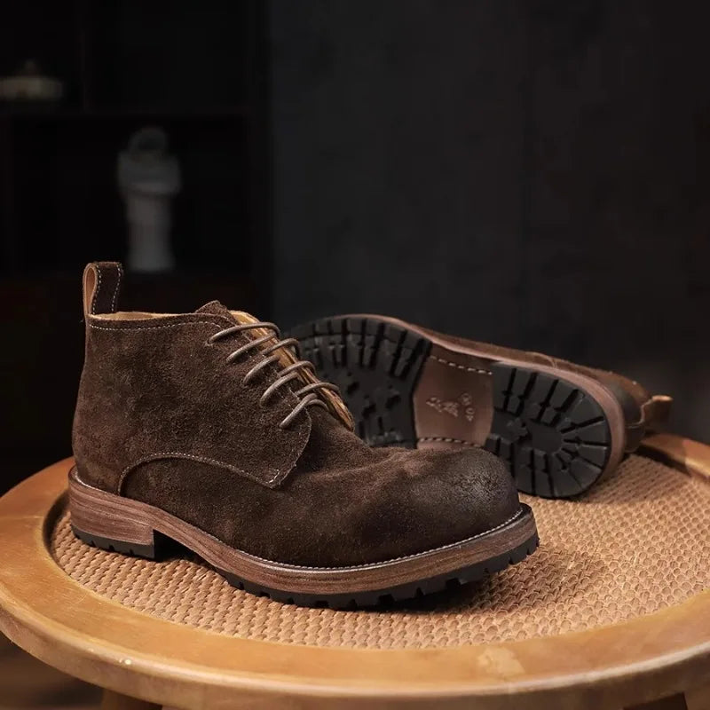 Armand Men’s Vintage Leather Motorcycle Boots