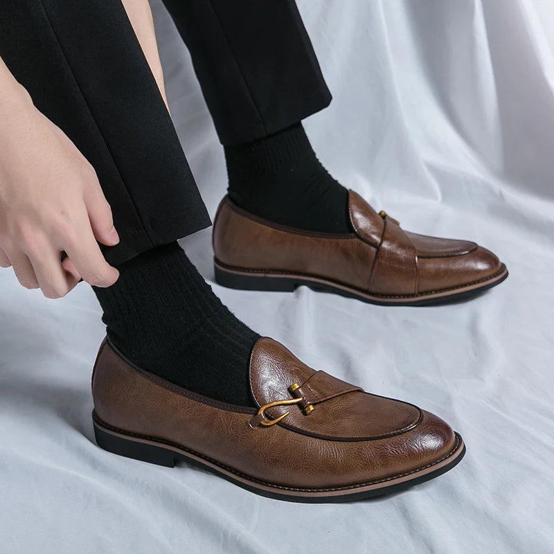 Gaspard Renaud Leather Loafers