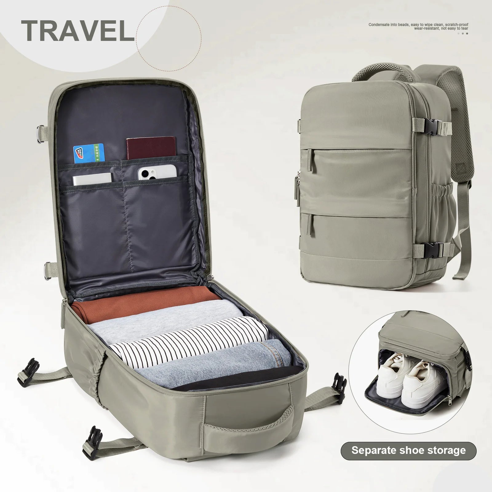 Unisex Cabin Bag Travel Backpack
