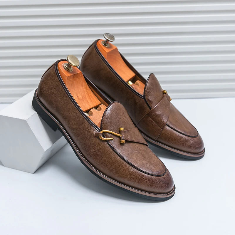 Gaspard Renaud Leather Loafers