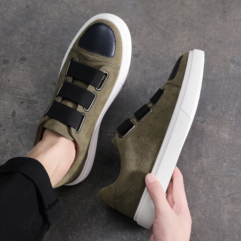 Sergio Amato Slip-on Suede Sneakers