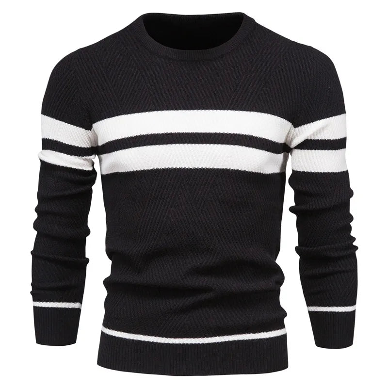 Paul Savin Men’s Slim Fit Crew Neck Knit Sweater