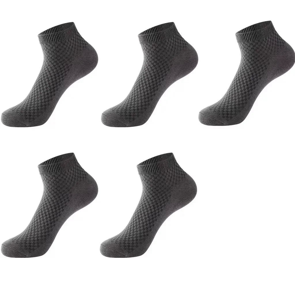 5 Pairs Bamboo Fabric Ankle Socks