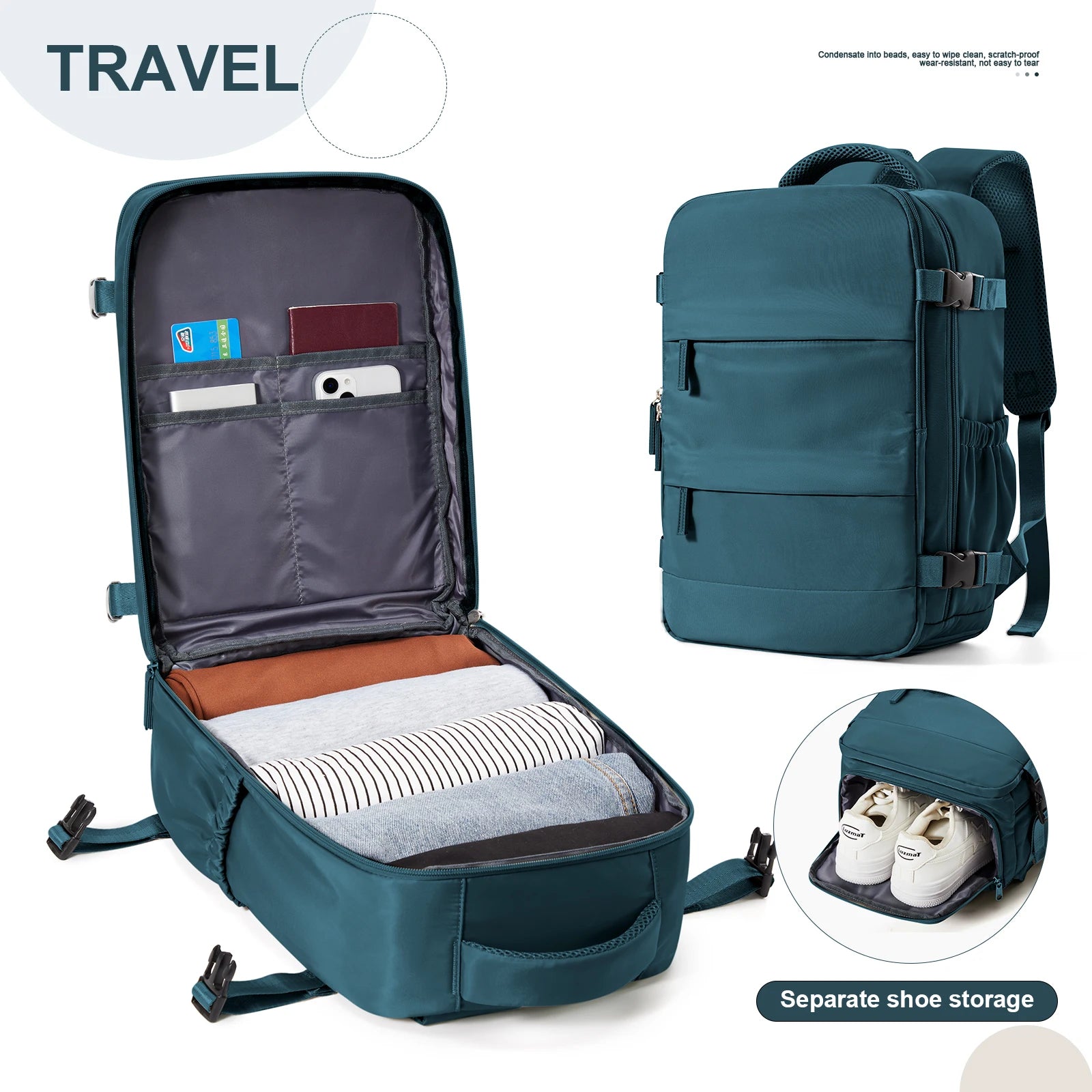Unisex Cabin Bag Travel Backpack