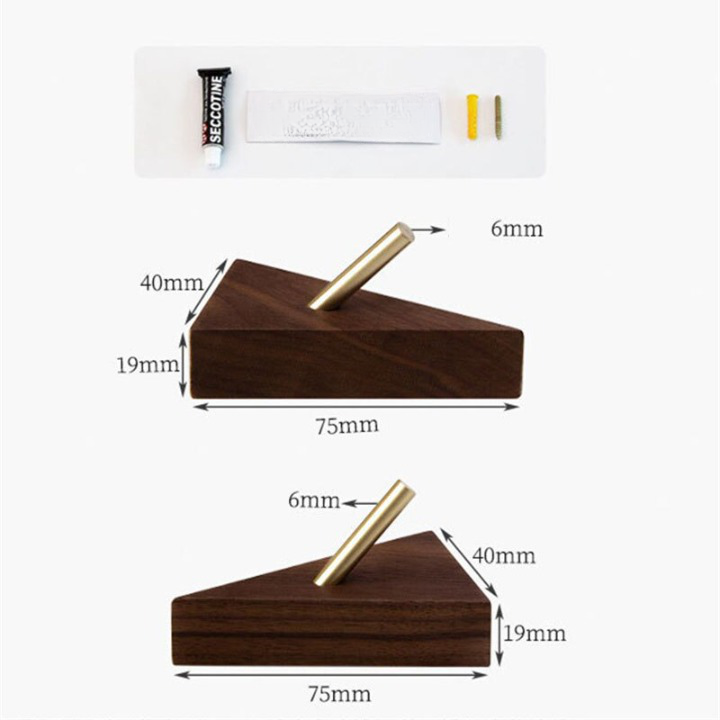 Vinthentic Tanaro Wood wall hooks