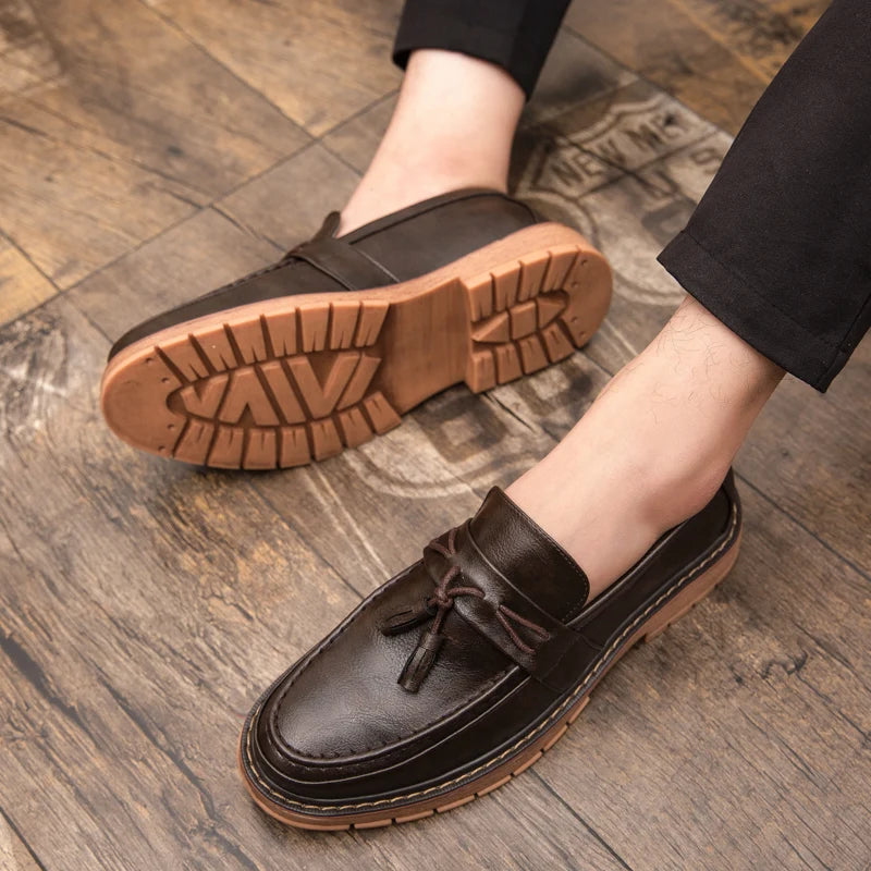 Dorian Cassavetti Men’s Casual Tassel Loafers
