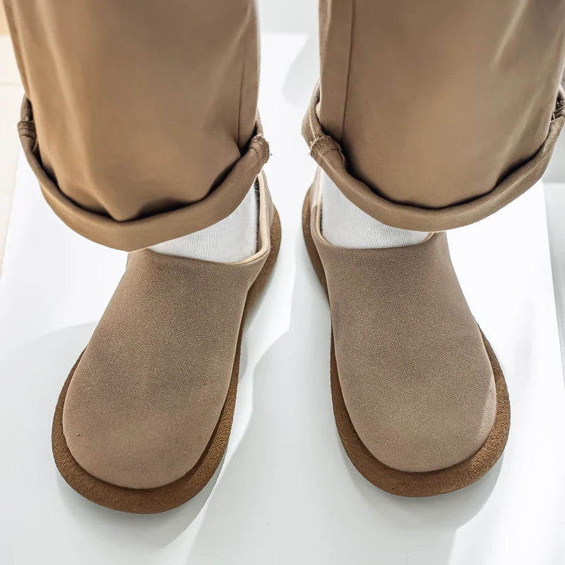 Lucien Bellucci Men’s Suede Mule Loafers