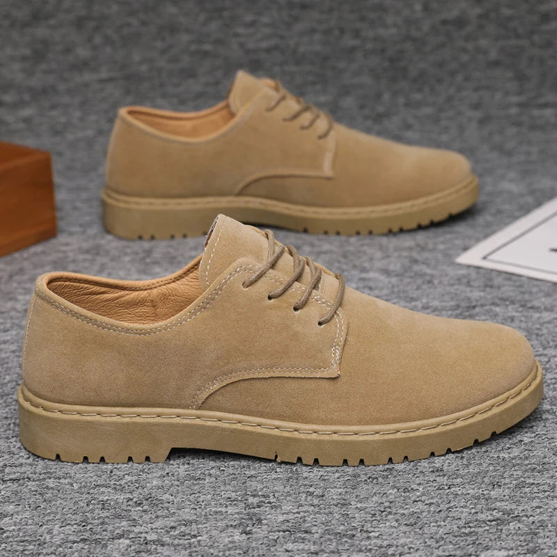 Matteo Corsini Men’s Suede Lace-Up Oxford Shoes