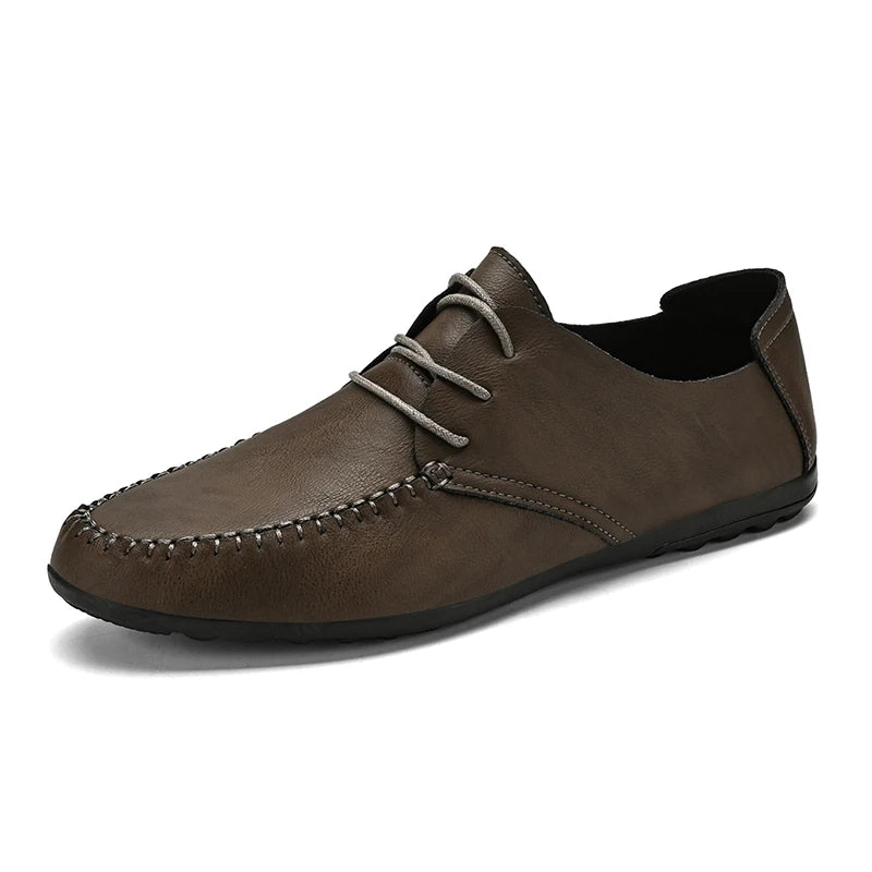 Sandro Pellegrini Men’s Casual Leather Lace-Up Shoes