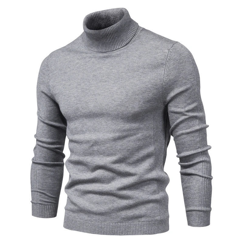 Alessio Moro Men Slim Fit Turtleneck Sweater Warm Winter Knit Pullover