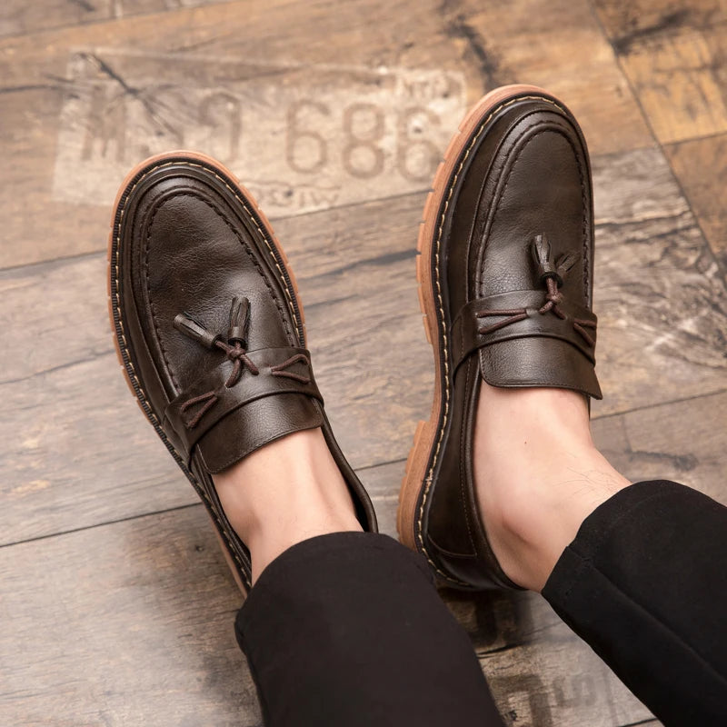 Dorian Cassavetti Men’s Casual Tassel Loafers